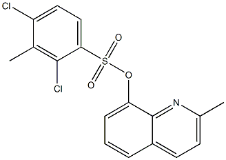 2-methyl-8-quinolinyl 2,4-dichloro-3-methylbenzenesulfonate Structure