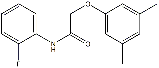 2-(3,5-dimethylphenoxy)-N-(2-fluorophenyl)acetamide 구조식 이미지