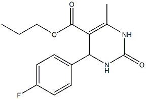 propyl 4-(4-fluorophenyl)-6-methyl-2-oxo-1,2,3,4-tetrahydro-5-pyrimidinecarboxylate Structure