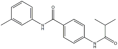 4-(isobutyrylamino)-N-(3-methylphenyl)benzamide Structure