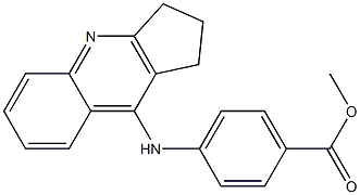 methyl 4-(2,3-dihydro-1H-cyclopenta[b]quinolin-9-ylamino)benzoate 구조식 이미지