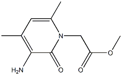 methyl (3-amino-4,6-dimethyl-2-oxo-1(2H)-pyridinyl)acetate Structure