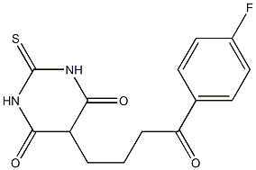 5-[4-(4-fluorophenyl)-4-oxobutyl]-2-thioxodihydro-4,6(1H,5H)-pyrimidinedione 구조식 이미지