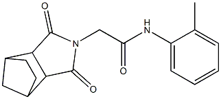 2-(3,5-dioxo-4-azatricyclo[5.2.1.0~2,6~]dec-4-yl)-N-(2-methylphenyl)acetamide 구조식 이미지