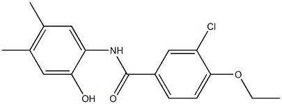 3-chloro-4-ethoxy-N-(2-hydroxy-4,5-dimethylphenyl)benzamide Structure