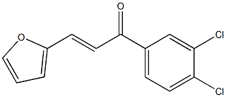 1-(3,4-dichlorophenyl)-3-(2-furyl)-2-propen-1-one 구조식 이미지