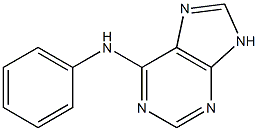 N-phenyl-N-(9H-purin-6-yl)amine Structure