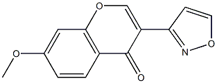 3-(3-isoxazolyl)-7-methoxy-4H-chromen-4-one 구조식 이미지