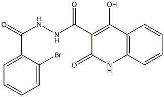 N'-[(2-bromophenyl)carbonyl]-4-hydroxy-2-oxo-1,2-dihydroquinoline-3-carbohydrazide Structure