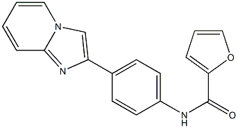 N-(4-imidazo[1,2-a]pyridin-2-ylphenyl)-2-furamide 구조식 이미지