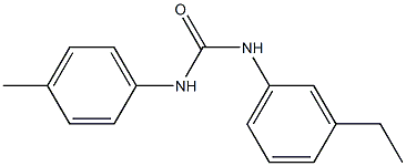 N-(3-ethylphenyl)-N'-(4-methylphenyl)urea Structure