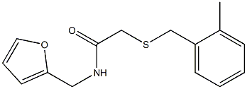 N-(2-furylmethyl)-2-[(2-methylbenzyl)sulfanyl]acetamide Structure