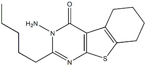 3-amino-2-pentyl-5,6,7,8-tetrahydro[1]benzothieno[2,3-d]pyrimidin-4(3H)-one Structure