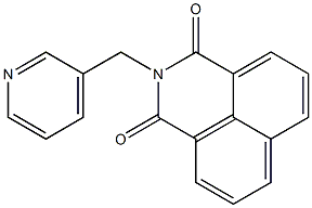 2-(3-pyridinylmethyl)-1H-benzo[de]isoquinoline-1,3(2H)-dione 구조식 이미지