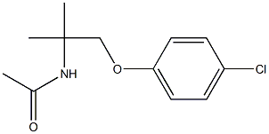 N-[2-(4-chlorophenoxy)-1,1-dimethylethyl]acetamide 구조식 이미지