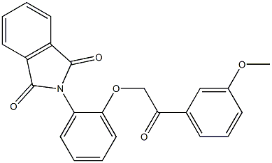 2-{2-[2-(3-methoxyphenyl)-2-oxoethoxy]phenyl}-1H-isoindole-1,3(2H)-dione Structure