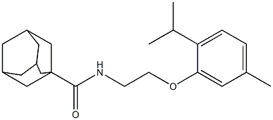 N-[2-(2-isopropyl-5-methylphenoxy)ethyl]-1-adamantanecarboxamide Structure