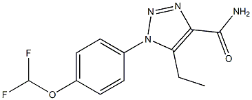 1-[4-(difluoromethoxy)phenyl]-5-ethyl-1H-1,2,3-triazole-4-carboxamide Structure