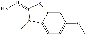 6-methoxy-3-methyl-1,3-benzothiazol-2(3H)-one hydrazone Structure