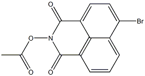 2-(acetyloxy)-6-bromo-1H-benzo[de]isoquinoline-1,3(2H)-dione 구조식 이미지
