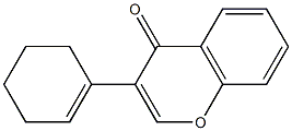 3-(1-cyclohexen-1-yl)-4H-chromen-4-one 구조식 이미지