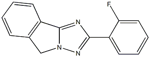 2-(2-fluorophenyl)-5H-[1,2,4]triazolo[5,1-a]isoindole 구조식 이미지