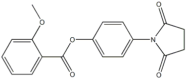 4-(2,5-dioxo-1-pyrrolidinyl)phenyl 2-methoxybenzoate Structure