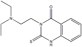 3-[2-(diethylamino)ethyl]-2-thioxo-2,3-dihydro-4(1H)-quinazolinone Structure