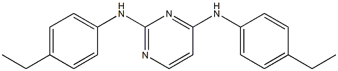 N-[2-(4-ethylanilino)-4-pyrimidinyl]-N-(4-ethylphenyl)amine 구조식 이미지