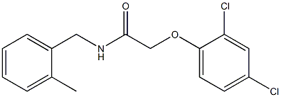 2-(2,4-dichlorophenoxy)-N-(2-methylbenzyl)acetamide Structure