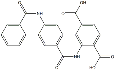 2-{[4-(benzoylamino)benzoyl]amino}terephthalic acid 구조식 이미지