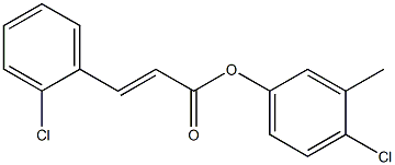 4-chloro-3-methylphenyl 3-(2-chlorophenyl)acrylate 구조식 이미지