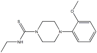 N-ethyl-4-(2-methoxyphenyl)-1-piperazinecarbothioamide 구조식 이미지