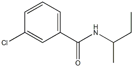 3-chloro-N-(1-methylpropyl)benzamide 구조식 이미지