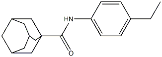 N-(4-ethylphenyl)-1-adamantanecarboxamide Structure