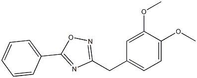3-(3,4-dimethoxybenzyl)-5-phenyl-1,2,4-oxadiazole Structure