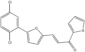 3-[5-(2,5-dichlorophenyl)-2-furyl]-1-(2-thienyl)-2-propen-1-one Structure