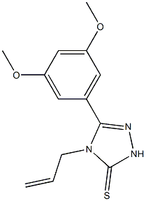 4-allyl-5-(3,5-dimethoxyphenyl)-2,4-dihydro-3H-1,2,4-triazole-3-thione 구조식 이미지