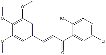 1-(5-chloro-2-hydroxyphenyl)-3-(3,4,5-trimethoxyphenyl)-2-propen-1-one 구조식 이미지