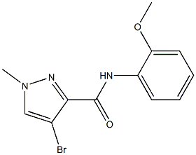 4-bromo-N-(2-methoxyphenyl)-1-methyl-1H-pyrazole-3-carboxamide Structure