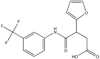 4-oxo-3-tetrahydrofuran-2-yl-4-[3-(trifluoromethyl)anilino]butanoic acid 구조식 이미지