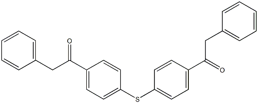 2-phenyl-1-(4-{[4-(phenylacetyl)phenyl]sulfanyl}phenyl)ethanone 구조식 이미지