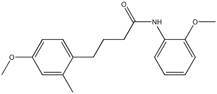 4-(4-methoxy-2-methylphenyl)-N-(2-methoxyphenyl)butanamide Structure