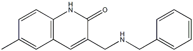 3-[(benzylamino)methyl]-6-methyl-2(1H)-quinolinone Structure