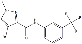 4-bromo-1-methyl-N-[3-(trifluoromethyl)phenyl]-1H-pyrazole-3-carboxamide Structure