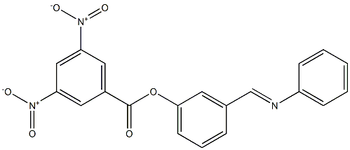 3-[(phenylimino)methyl]phenyl 3,5-bisnitrobenzoate Structure