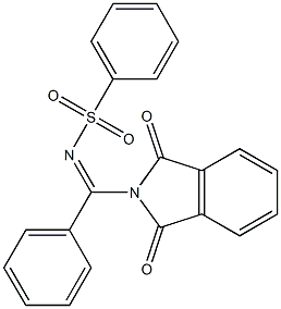 N-[(1,3-dioxo-1,3-dihydro-2H-isoindol-2-yl)(phenyl)methylene]benzenesulfonamide 구조식 이미지