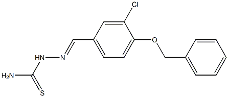 4-(benzyloxy)-3-chlorobenzaldehyde thiosemicarbazone 구조식 이미지