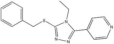 benzyl 4-ethyl-5-(4-pyridinyl)-4H-1,2,4-triazol-3-yl sulfide Structure