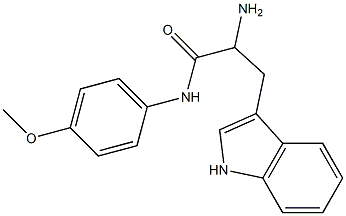 2-amino-3-(1H-indol-3-yl)-N-(4-methoxyphenyl)propanamide 구조식 이미지